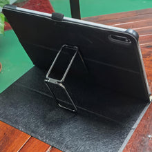 Load image into Gallery viewer, Magnetic Double Ring Mobile Phone Holder Car Square Folding Bracket Mobile Phone Universal Desktop Tablet Retractable Bracket