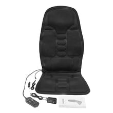 Load image into Gallery viewer, Electric heating massage chair cushion Pain waist massage cushion Heating seat cushion 7-head massage back heating Home car seat
