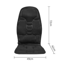Load image into Gallery viewer, Electric heating massage chair cushion Pain waist massage cushion Heating seat cushion 7-head massage back heating Home car seat
